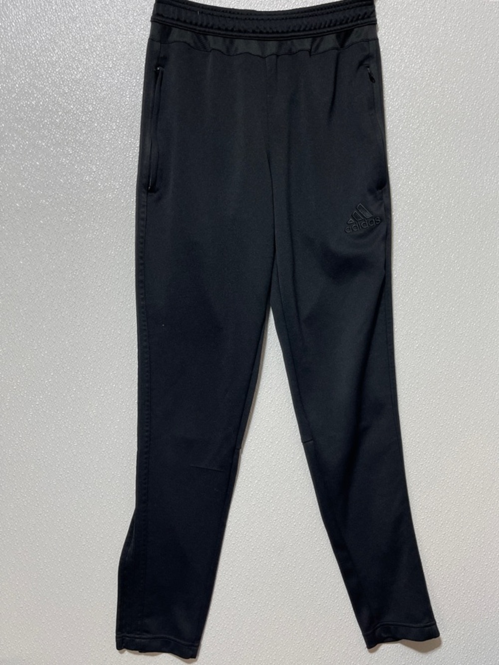 adidas Black Men's Performance Joggers with Zippered Pockets